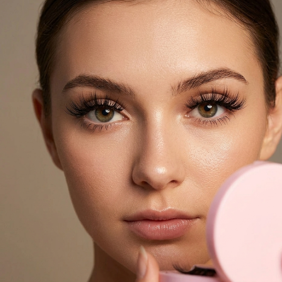 Magnetic Glam Lashes — No Glue Natural Fluffy Look