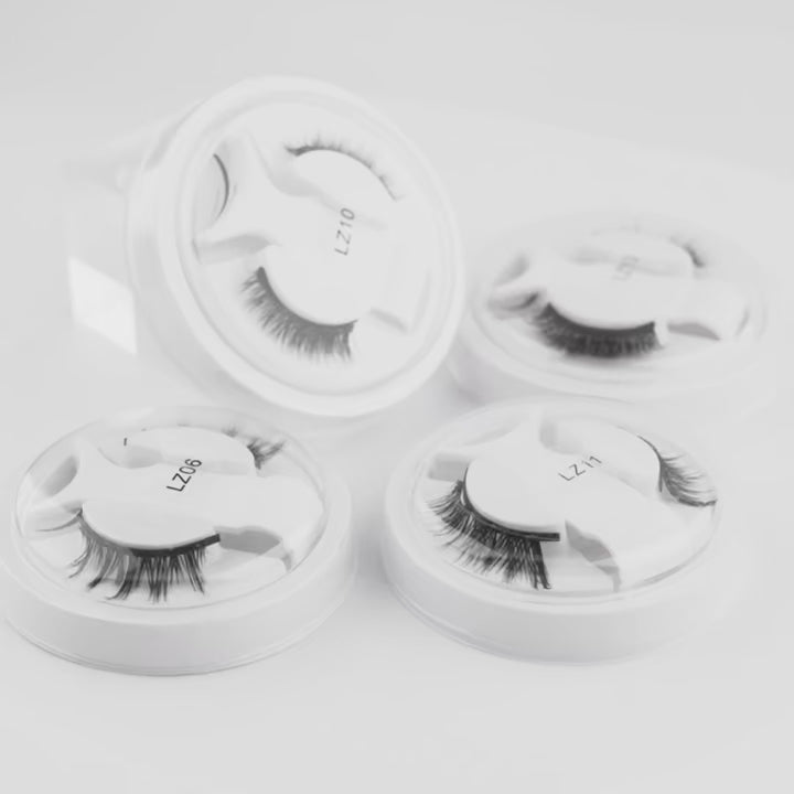 Magnetic Glam Lashes — No Glue Natural Fluffy Look